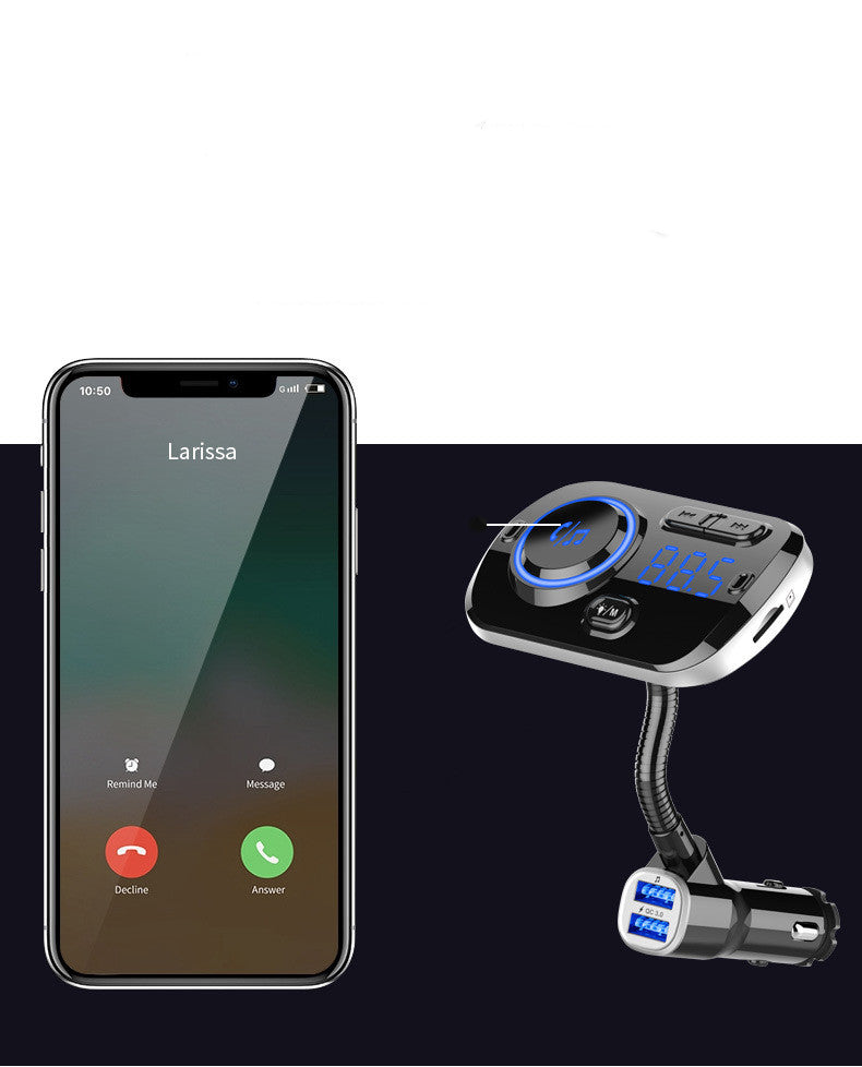 Car Mp3 Bluetooth Player Bc49Aq Bluetooth 5.0 Lossless Music Atmosphere Light Car Bluetooth Mp3