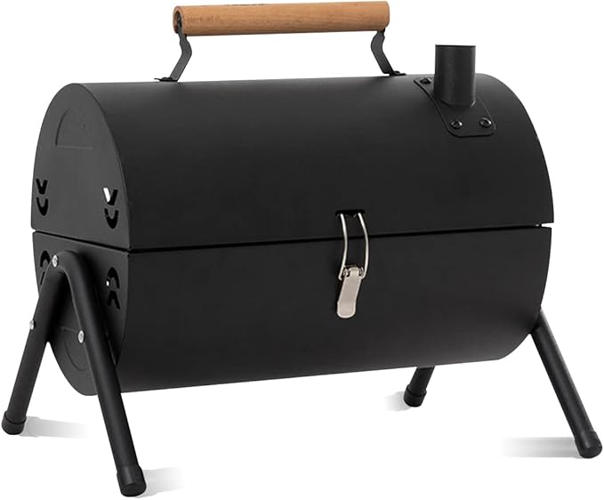 Portable Iron BBQ Grill With Hob ©